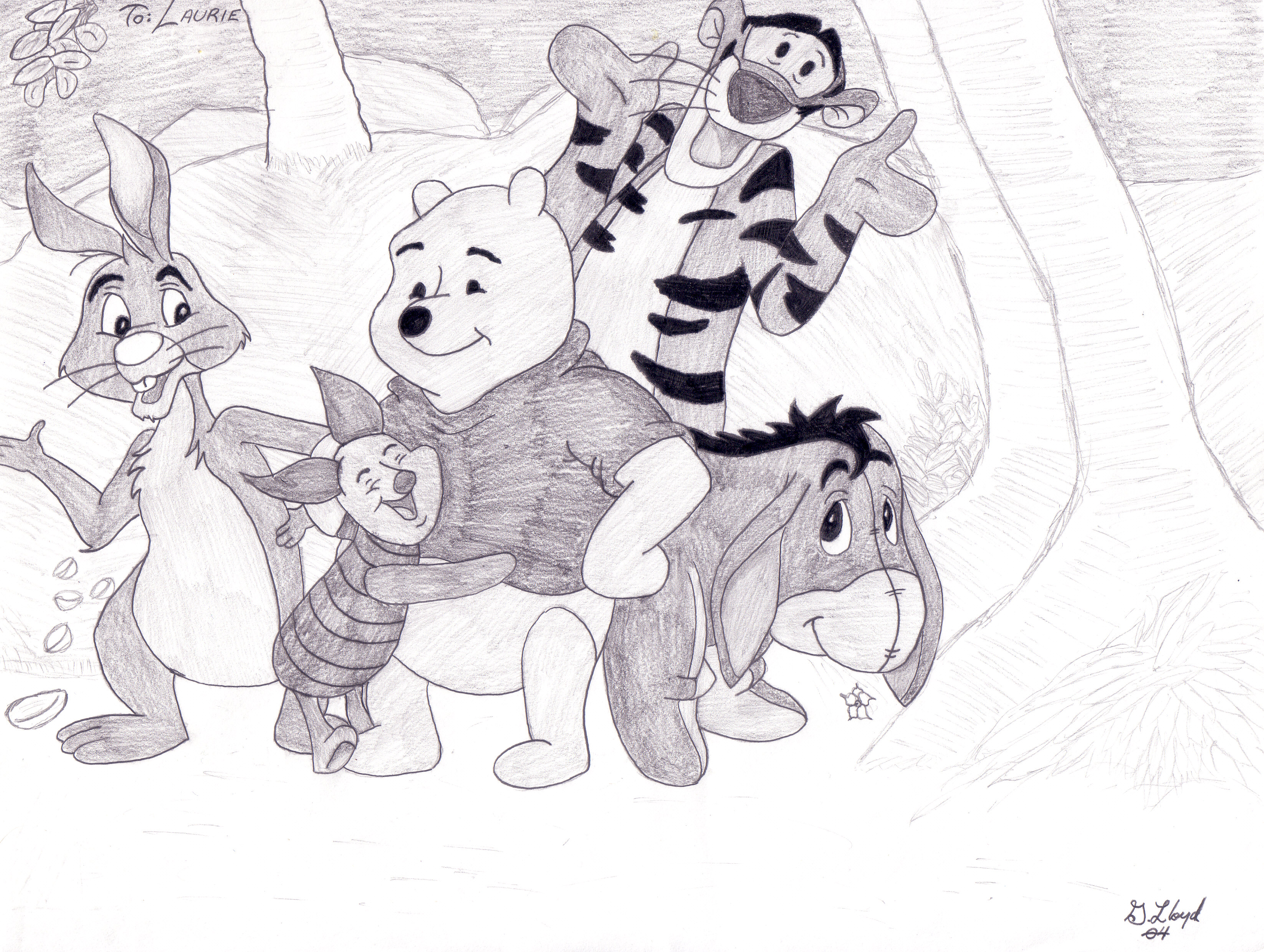 3292x2480 Winnie The Pooh And Friends By Cpllloyd