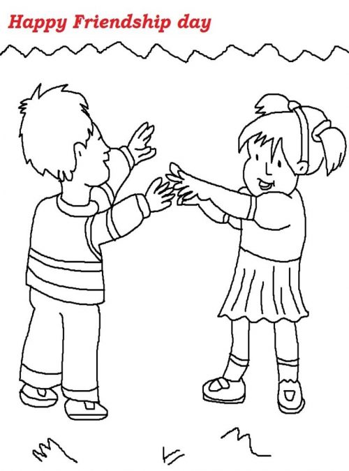500x675 Friendship Day Printable Coloring Pages 2016 Free Coloring Pages