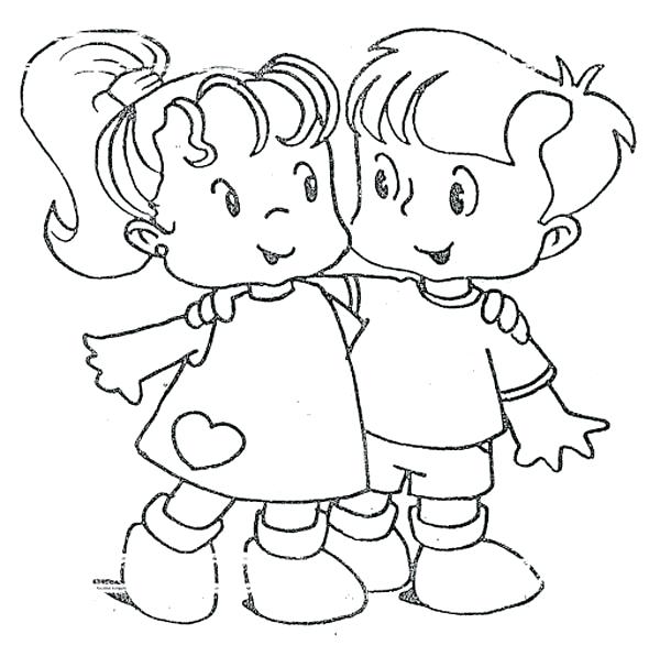 600x586 Best Friends Coloring Pages Friendship You Are My Best Friend