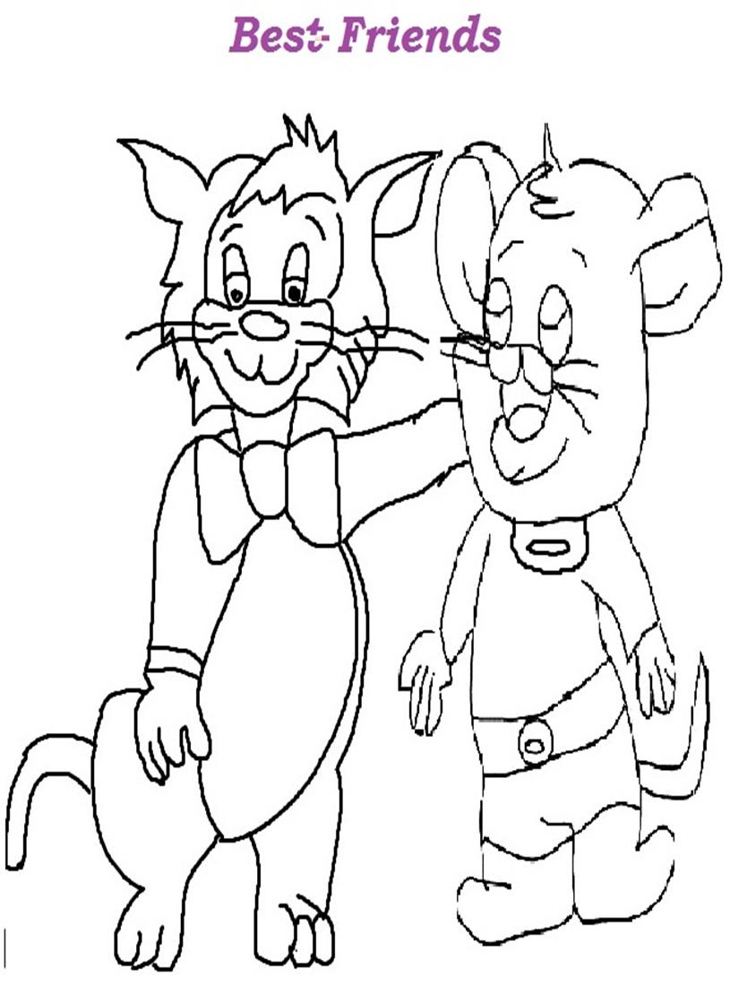 815x1100 Friendship Day Printable Coloring Page For Kids 6