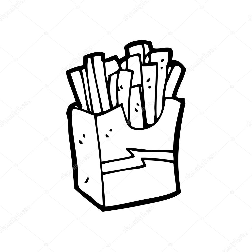 1024x1024 French Fries Cartoon Stock Vector Lineartestpilot