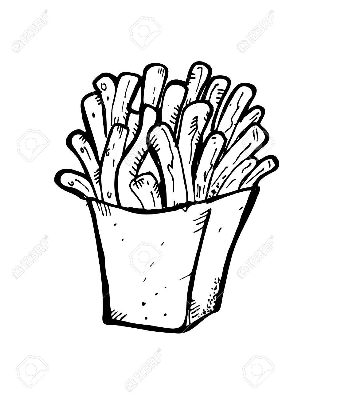 1110x1300 French Fries Doodle Royalty Free Cliparts, Vectors, And Stock