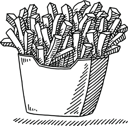 418x411 French Fries Fast Food Drawing Clip Art French
