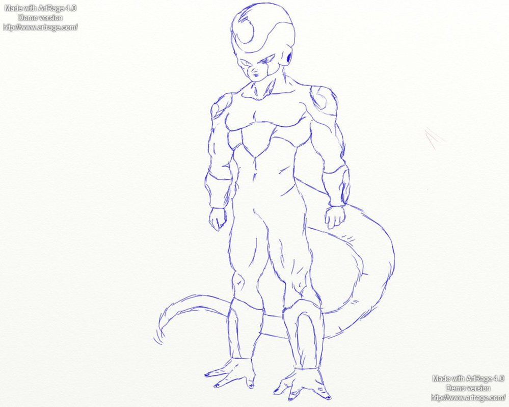 999x799 Frieza Sketch By 6stringcake