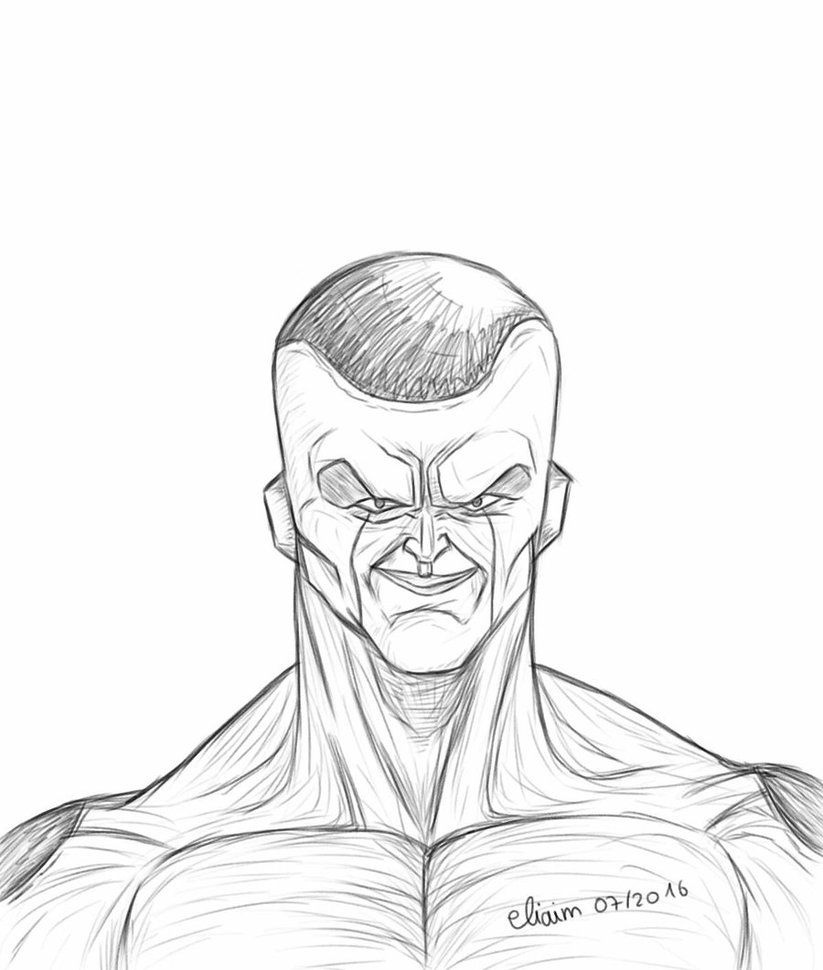 823x970 Frieza Sketch By Eliaim