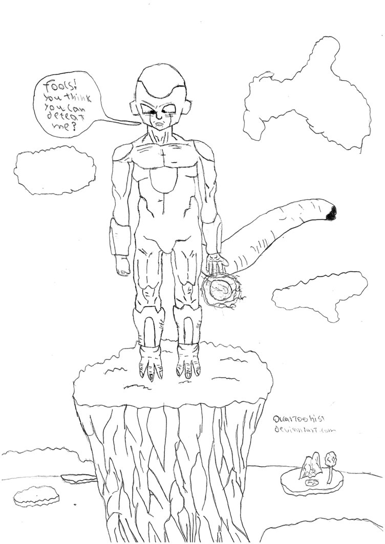 752x1063 Frieza Drawing By Acartoonist