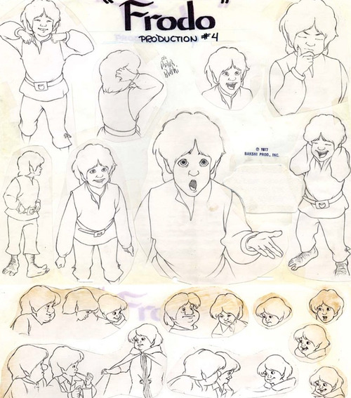 500x567 This Photo Shows The Concept Drawings Of Frodo Baggins From Ralph