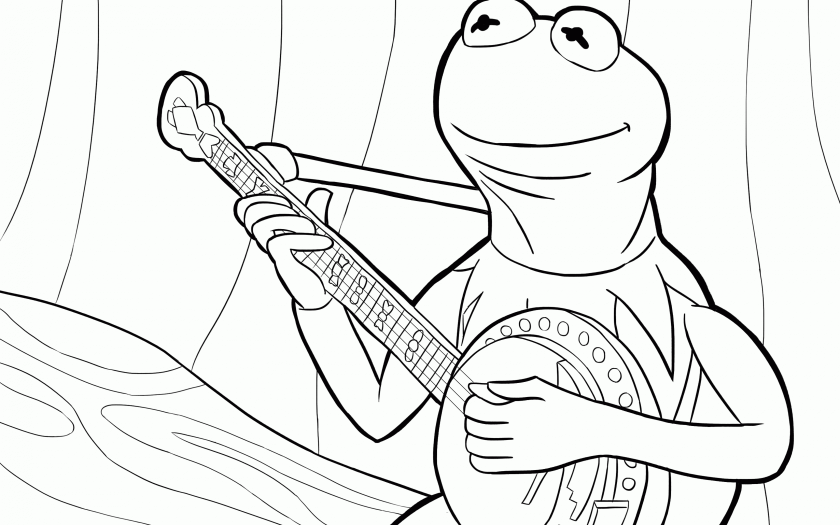 1680x1050 Coloring Picture Of Frog Realistic And Kermit The Page Cartoons