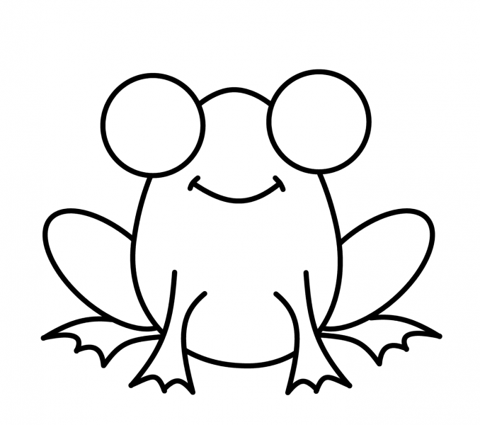 678x600 Cartoon Drawings Of Frogs Kids Coloring