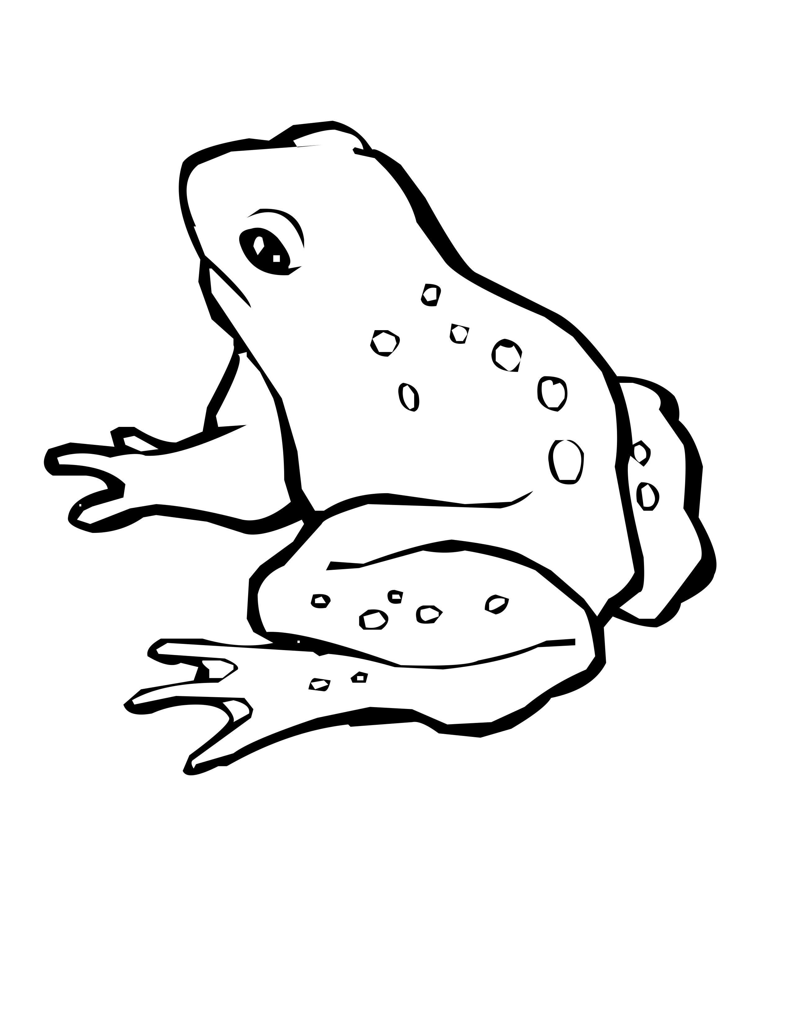 2550x3300 Frog Coloring Pages For Toddlers Free Draw To Color