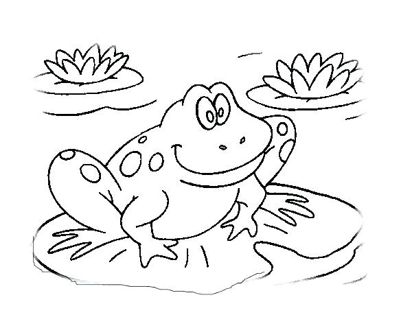 600x478 Cute Frog Coloring Pages Frog Coloring Pages 6 Cute Frog Colouring