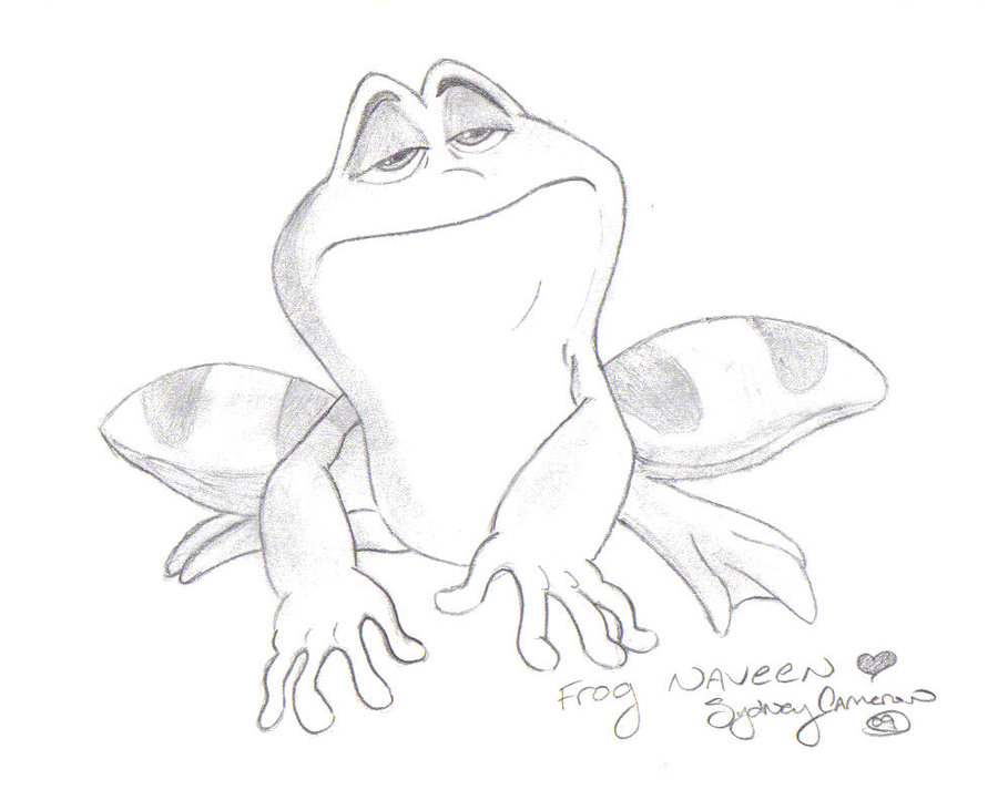 900x713 Frog Naveen Sketch By Marcipie