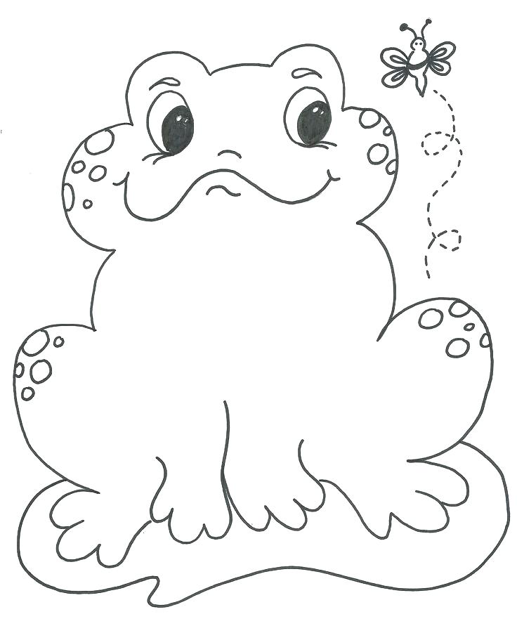 736x891 Coloring Pages Draw A Frog For Kids