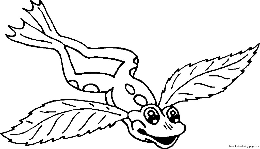 1024x587 Frog Angel Wings Tattoo Coloring Pages For Free Printable Bebo