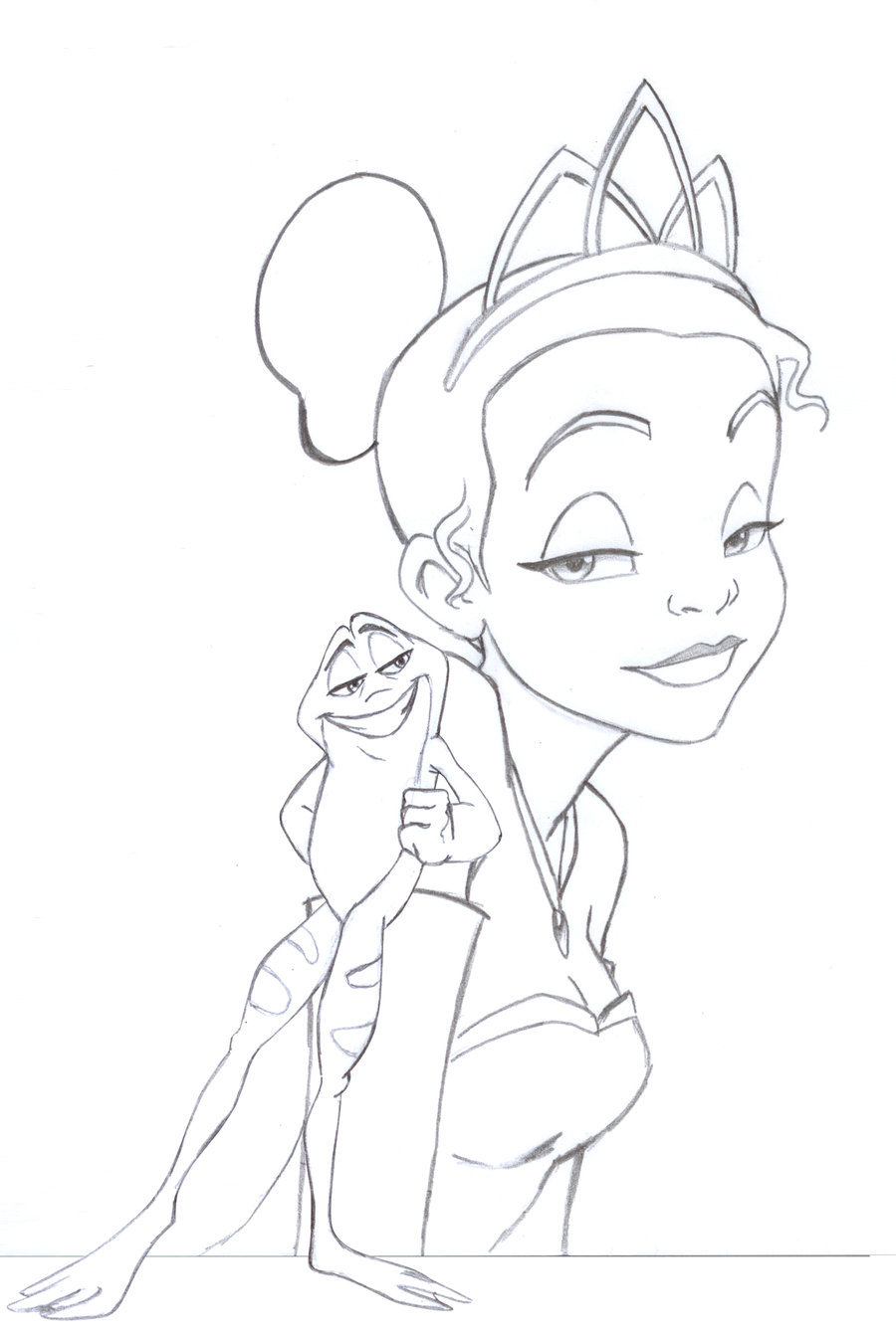 900x1344 The Princess And The Frog By Ericorion