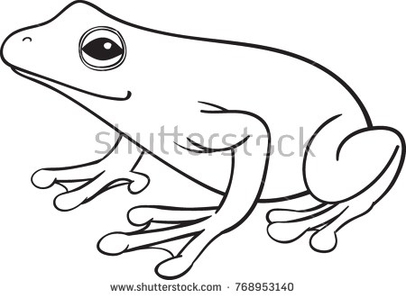 450x331 Latest Outline Of Frog Templates Clipart Pencil And In Color