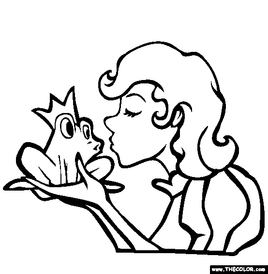 554x565 Frog Prince Coloring Pages