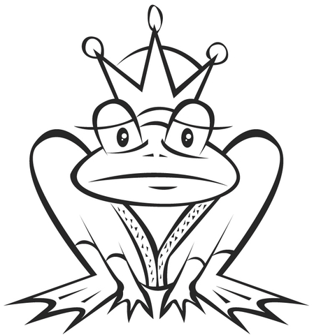 449x480 The Frog Prince Coloring Page Free Printable Coloring Pages