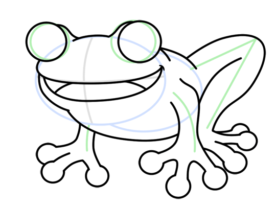 540x405 How To Draw A Frog Cartoon