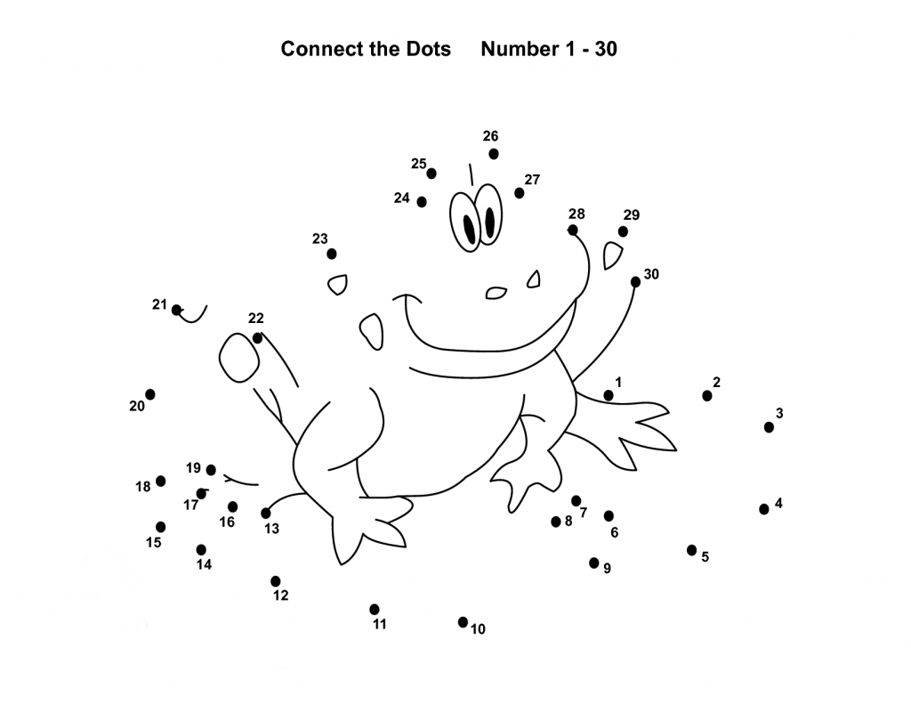 1024x791 Cartoon Frog Coloring Book Dot To Printable For Educations Connect