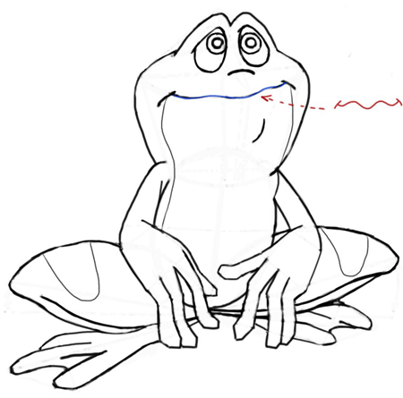 450x445 How To Draw Cartoon Frogs With Step By Step Cartooning Tutorial