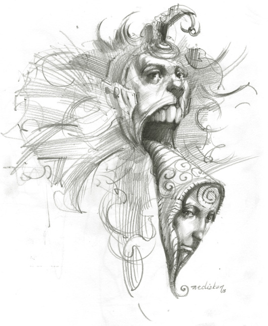 529x644 Ferhat Edizkan Sketch From Imagination My Drawings