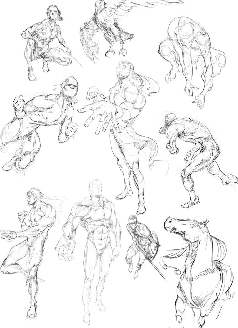 761x1050 Figure Drawings (From Imagination) By Joel Lagerwall