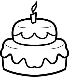 271x302 How To Draw How To Draw A Cake For Kids