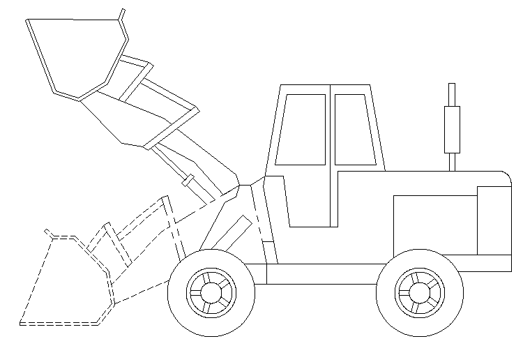 750x509 Model Of A Front End Loader
