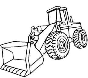 290x257 Trucks Front End Loader Coloring Page. Dump Truck Coloring Page