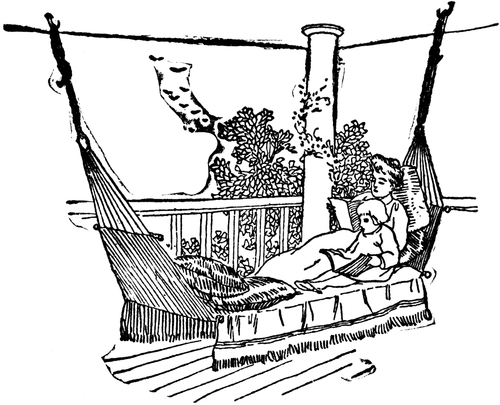 1024x831 Hammock On Porch Clipart Etc