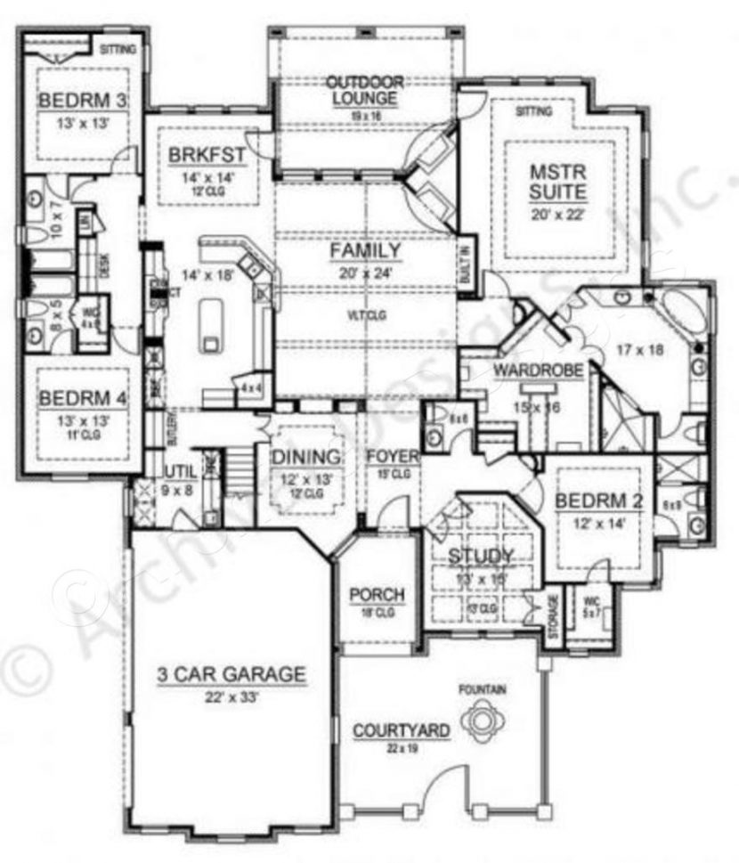 830x969 Simple Modern Home Plans Inspirational House Plan Ranch With Front