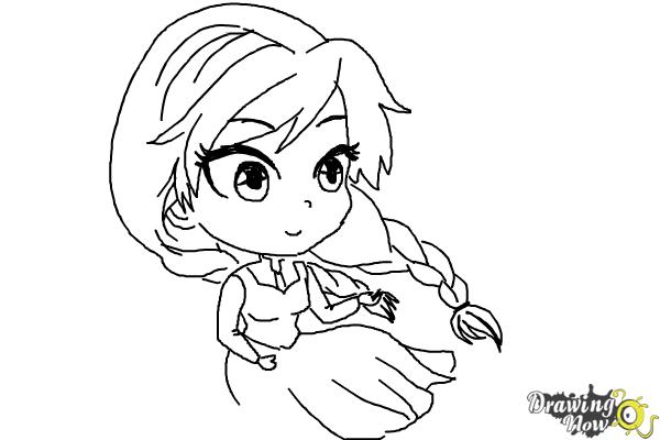 600x400 How To Draw Chibi Anna From Frozen