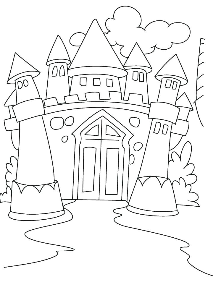 720x954 Castle Coloring Pictures Coloring Pages Of Castles Princess Castle