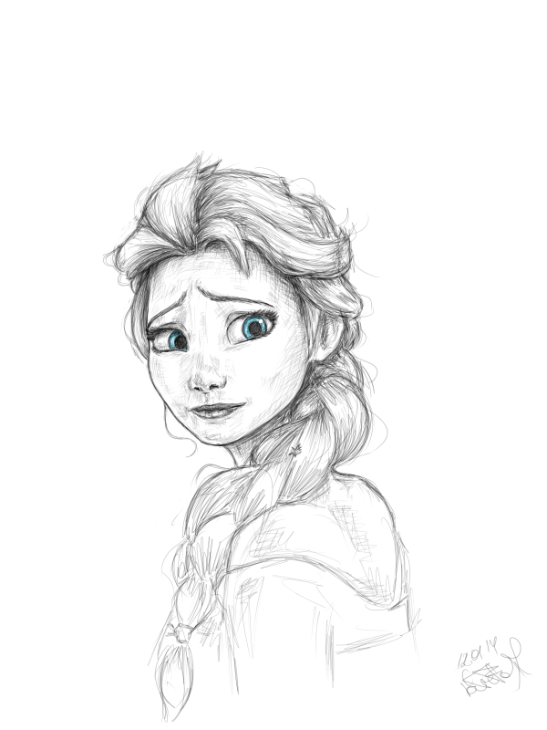 600x800 Elsa From Frozen By Artfulfoxes