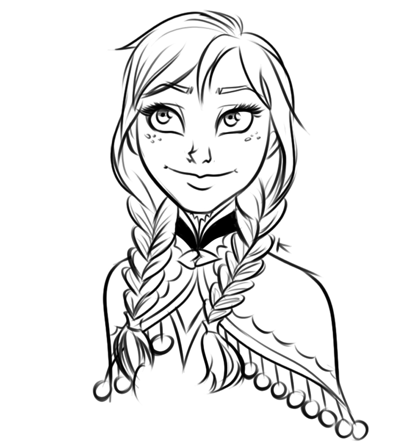 Frozen Drawing Anna at GetDrawings | Free download