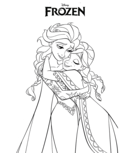 260x300 Frozen Movie Coloring Pages Playing Learning