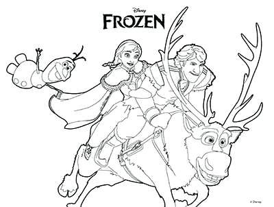 400x302 Elsa And Anna Coloring Pages Free Frozen Coloring Pages Frozen