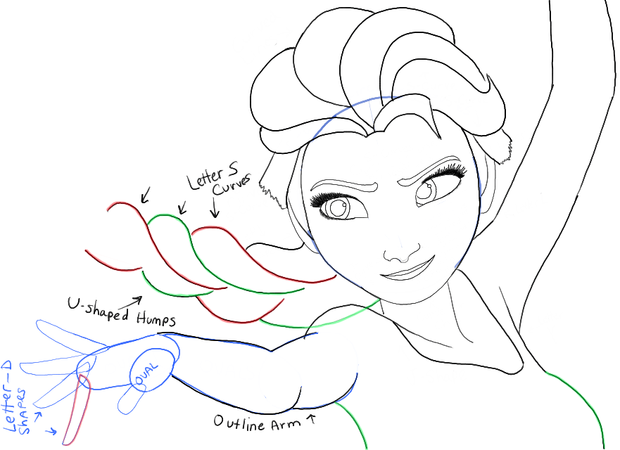881x640 How To Draw Elsa From Frozen With Easy Step By Step Drawing