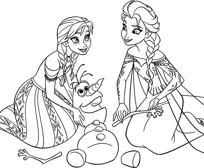 682x562 Disney Princess Coloring Pictures Frozen Color Bros Print