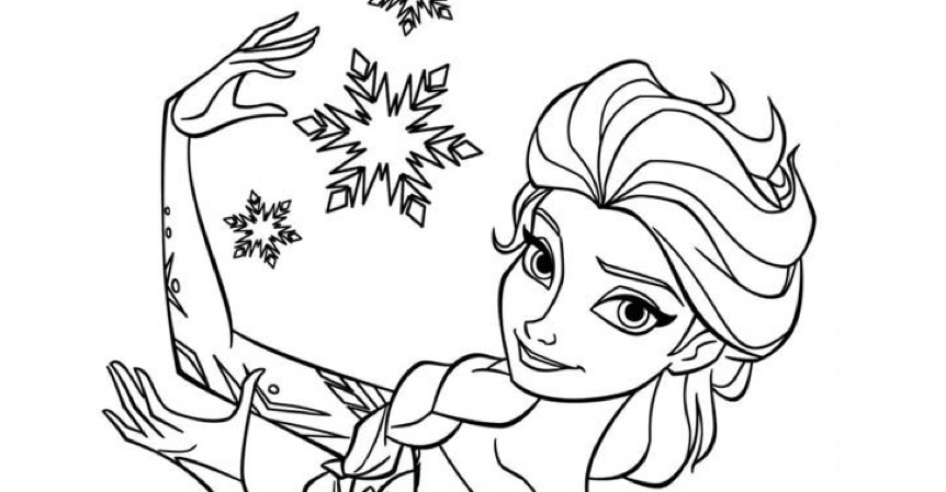 862x449 Frozen Coloring Paper