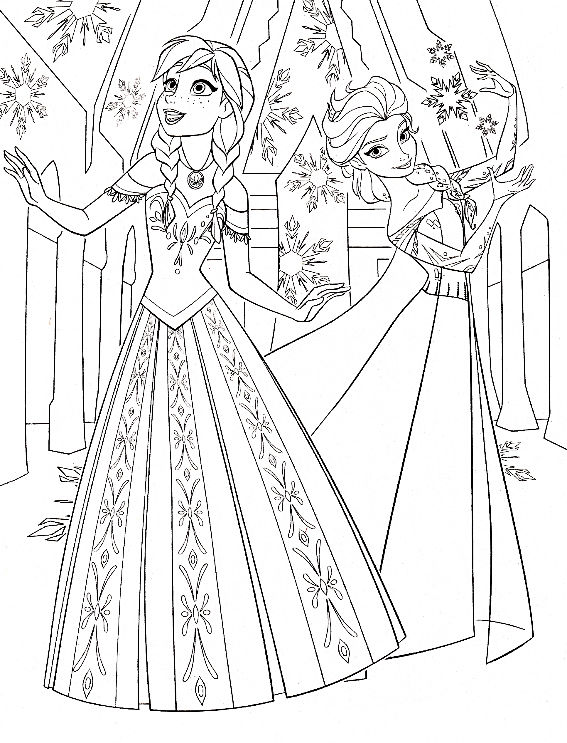 1932x2529 Elsa Coloring Pages