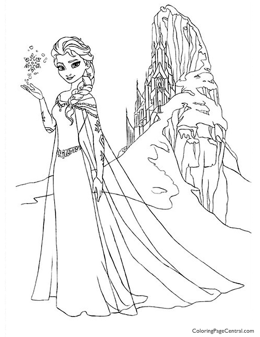 850x1100 Frozen Elsa 03 Coloring Page Coloring Page Central