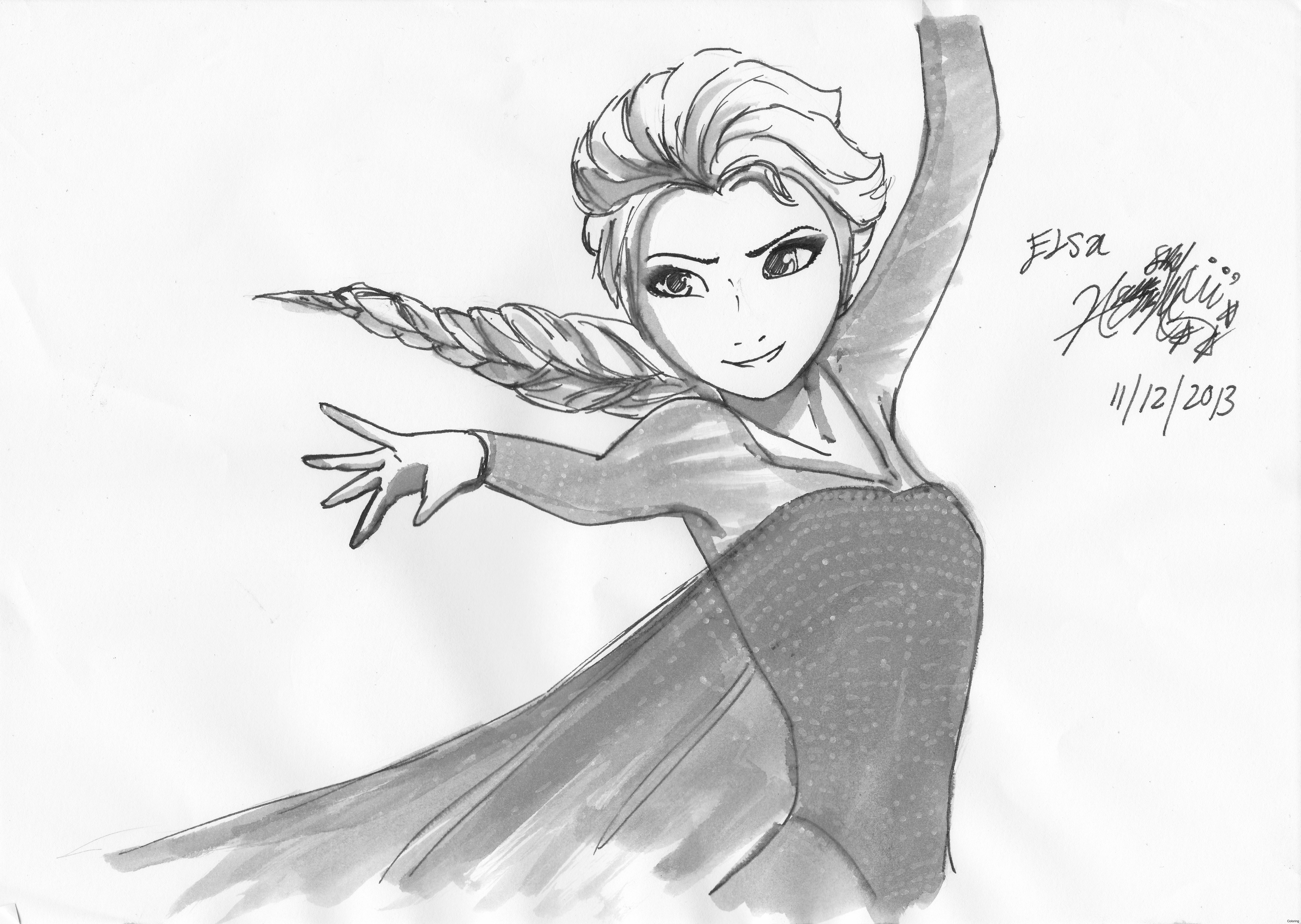 6984x4960 Maxresdefault Elsa Frozen Drawing Coloring How To Draw Color Ana