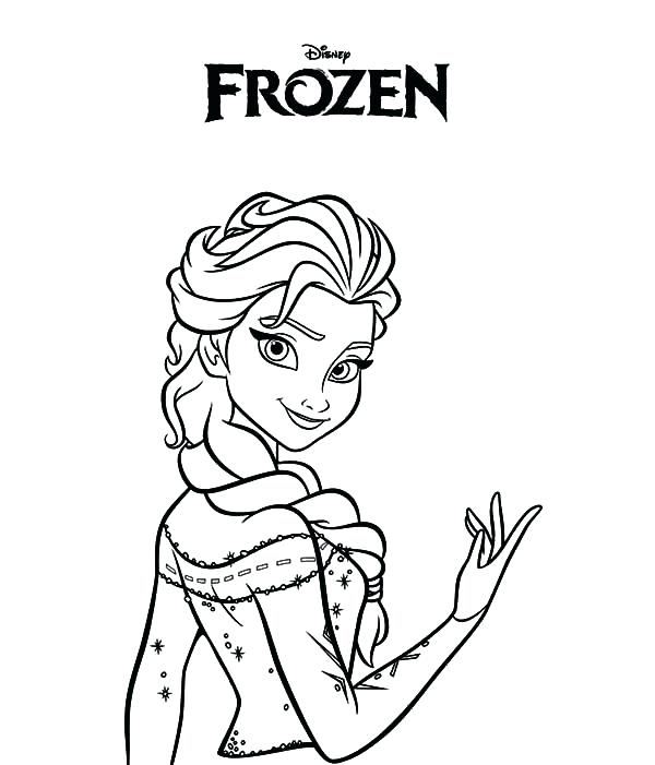600x701 Coloring Pages Frozen Elsa Printable Frozen Coloring Pages Frozen