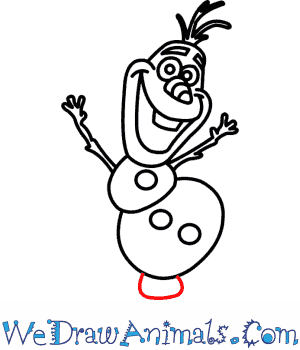 300x350 How To Draw Olaf From Frozen