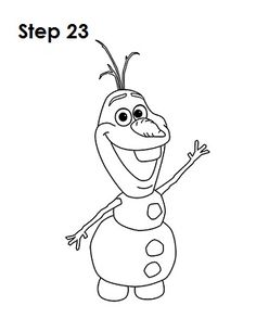 236x305 How To Draw Olaf From Frozen With Easy Steps Tutorial Art