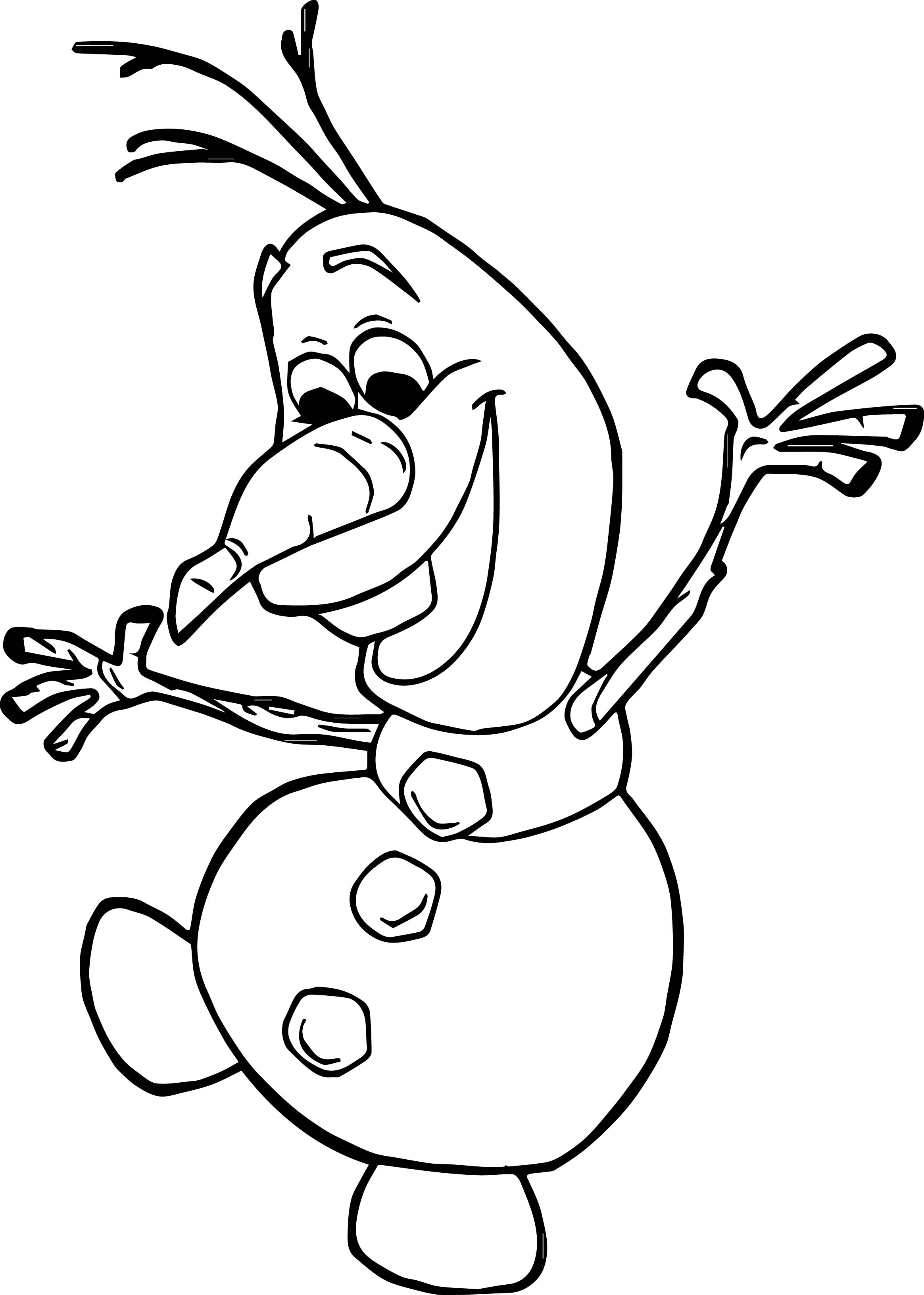 2329x3263 Olaf Frozen Coloring Page
