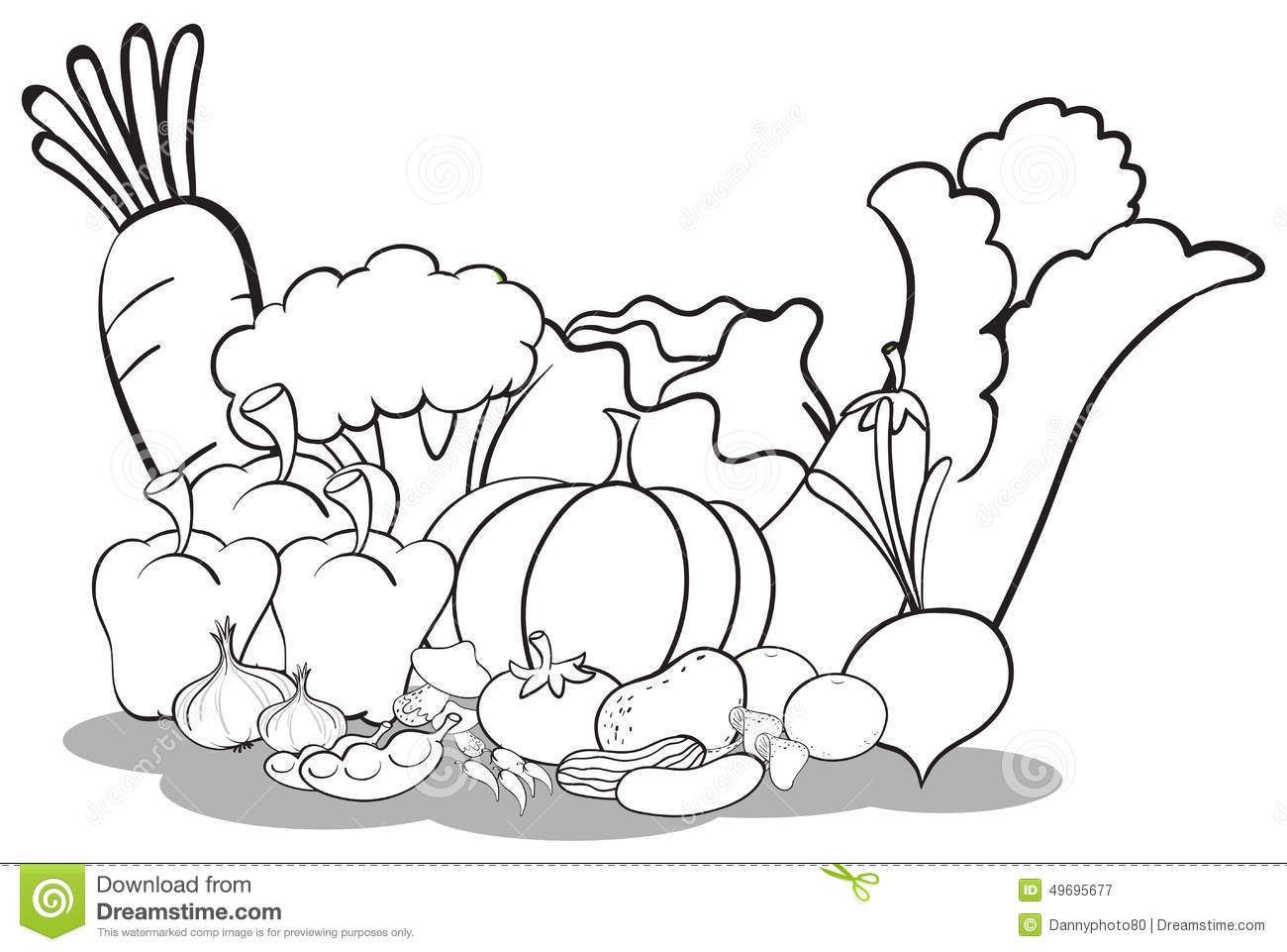 1300x961 Fruit And Vegetable Clipart Black And White