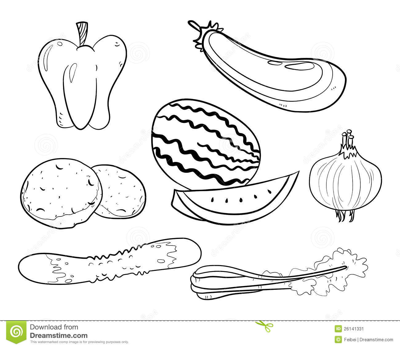 1300x1130 Fruit And Vegetable Clipart Black And White Collection